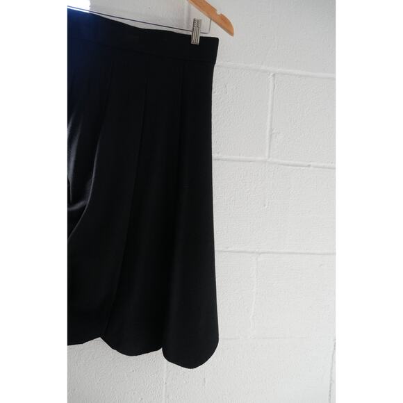 Scoop Black Pleated Knit Midi Skirt Size Medium - Picture 3 of 5